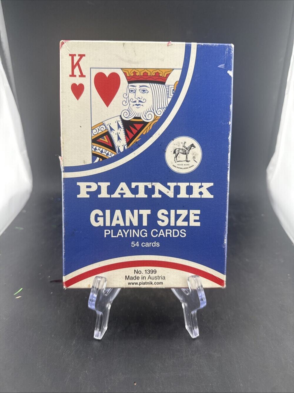 Vintage Piatnik Giant Size Playing Cards No 1399 54 Jumbo Deck Made In Austria